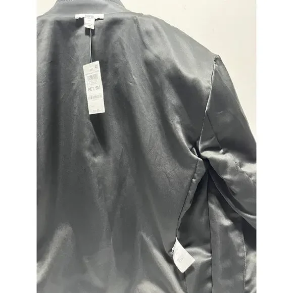 Bar III Faux Leather Moto Jacket Black Petite Small PS NWT - Picture 12 of 16